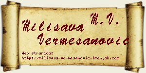 Milisava Vermešanović vizit kartica